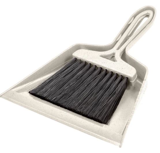 Комплект щетка-сметка Malta с совком 250мм (бежевый флэк)